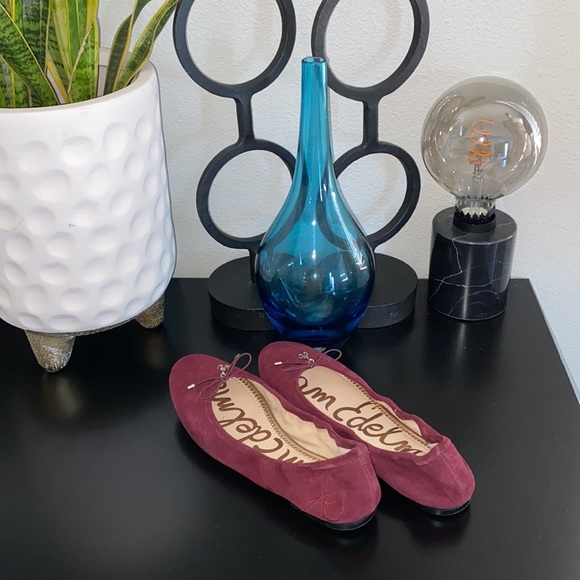 SAM EDELMAN Felicia Burgundy Ballet Slipper 7.5 - Picture 2 of 5